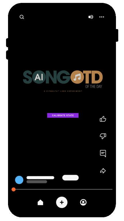 AISongOfTheDay App Screen